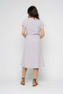 Melanie-Button Front Midi Dress